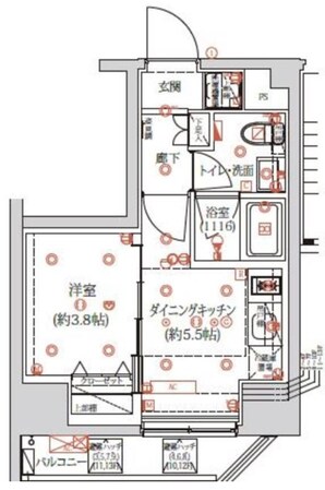 クオリタス浅草橋(QUALITAS浅草橋)の物件間取画像